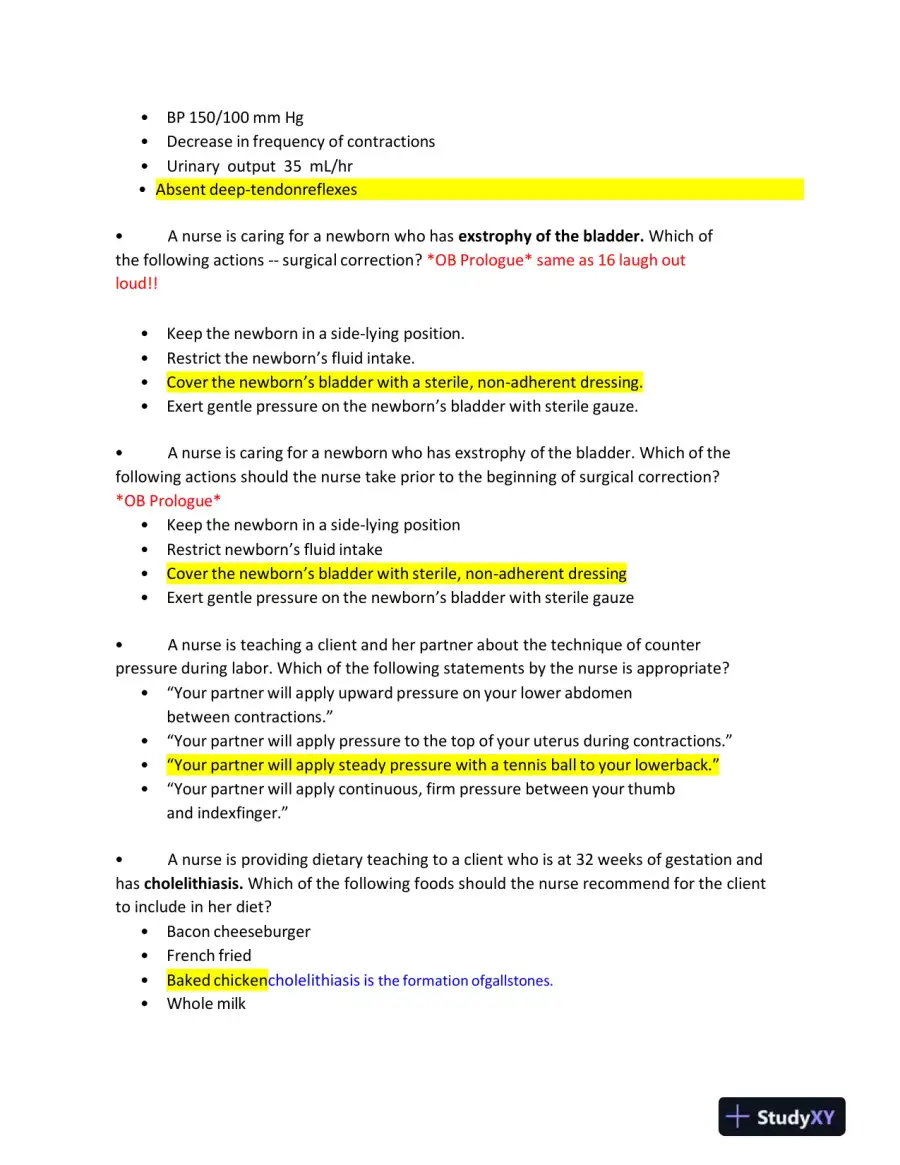 2023 ATI RN Proctored Exam with Answers (68 Solved Questions), page 5