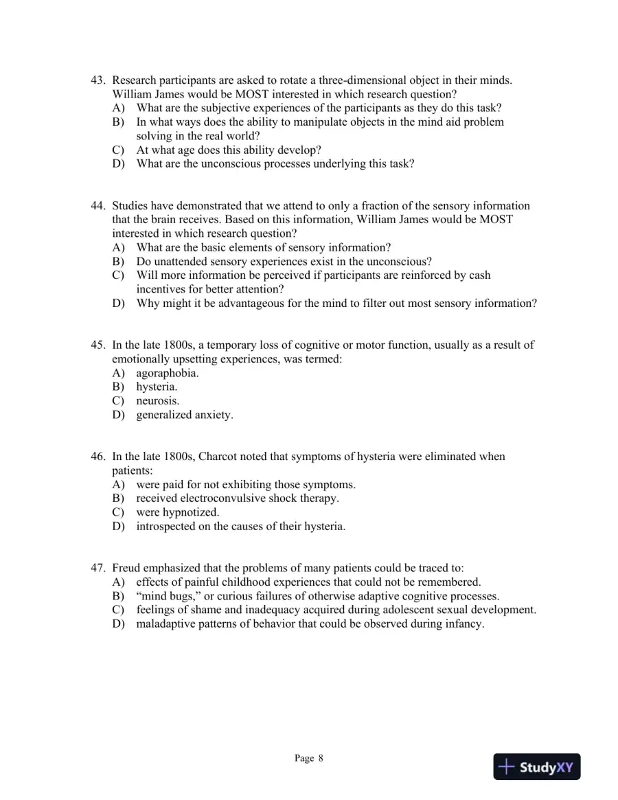 Introducing Psychology Third Edition Test Bank, page 15