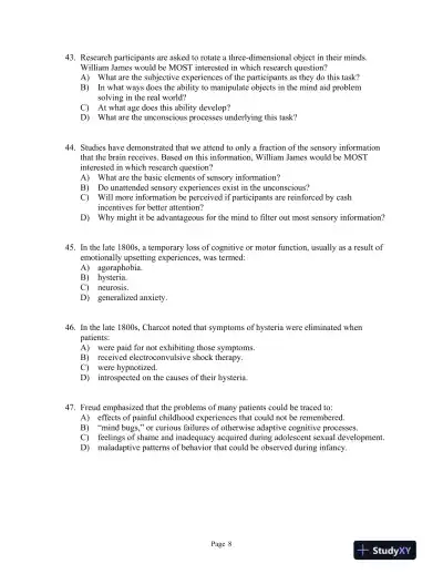 Introducing Psychology Third Edition Test Bank - Page 15 preview image