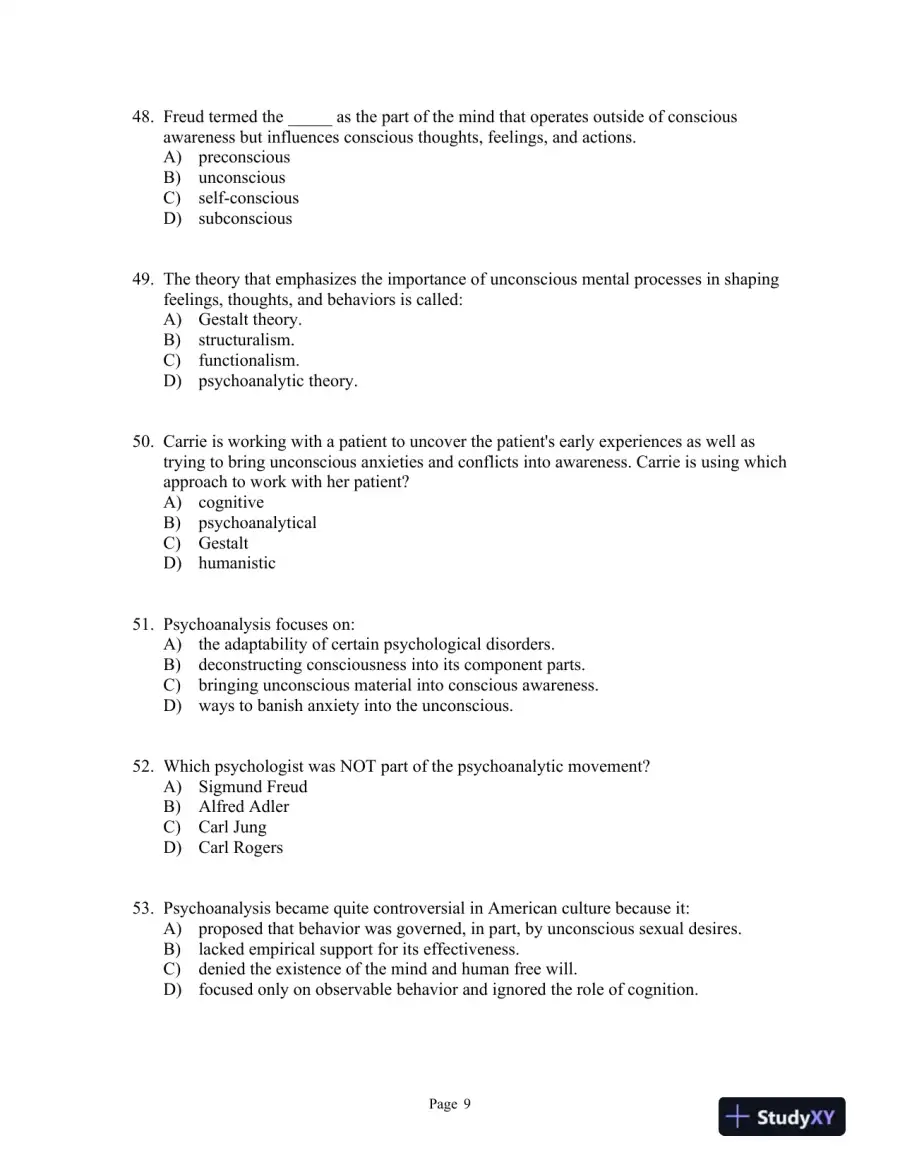 Introducing Psychology Third Edition Test Bank, page 16