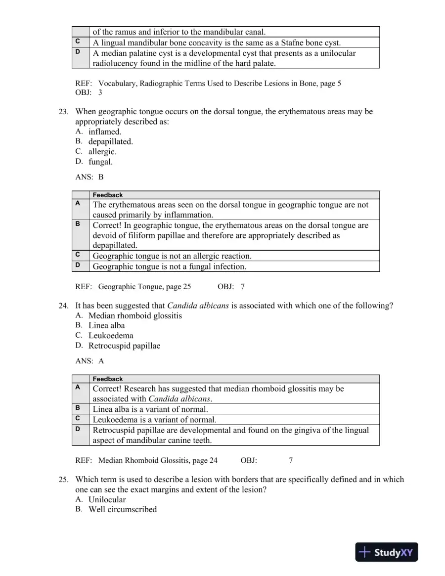 Oral Pathology for the Dental Hygienist 6th Edition Test Bank, page 11
