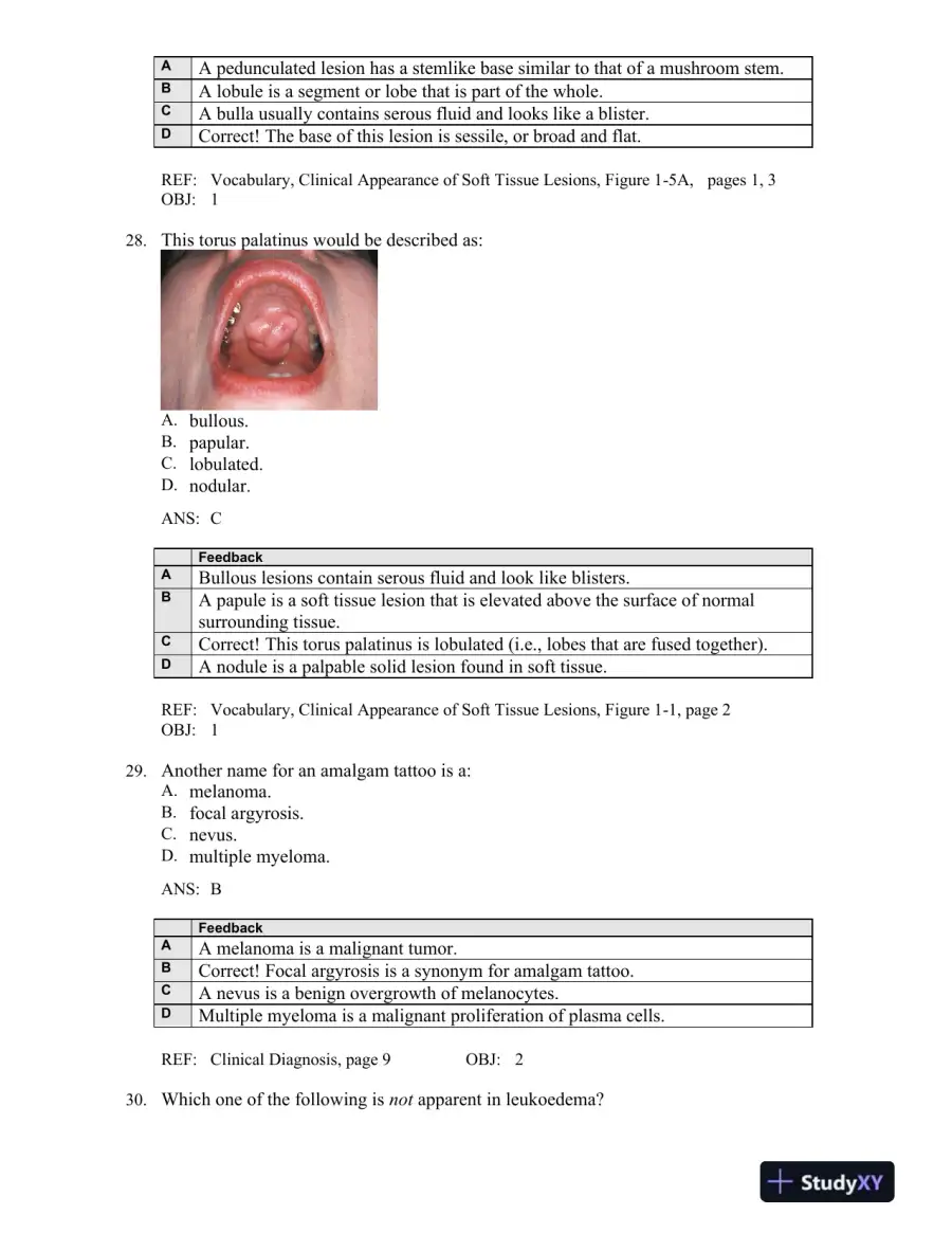 Oral Pathology for the Dental Hygienist 6th Edition Test Bank, page 13