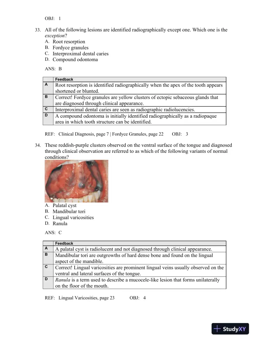 Oral Pathology for the Dental Hygienist 6th Edition Test Bank, page 15