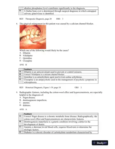 Oral Pathology for the Dental Hygienist 6th Edition Test Bank - Page 5 preview image