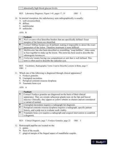 Oral Pathology for the Dental Hygienist 6th Edition Test Bank - Page 6 preview image