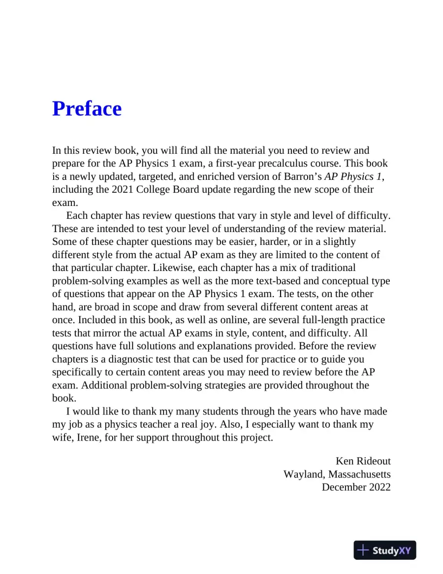 AP Physics 1 Premium, 2024: 4 Practice Tests + Comprehensive Review (2024), page 14