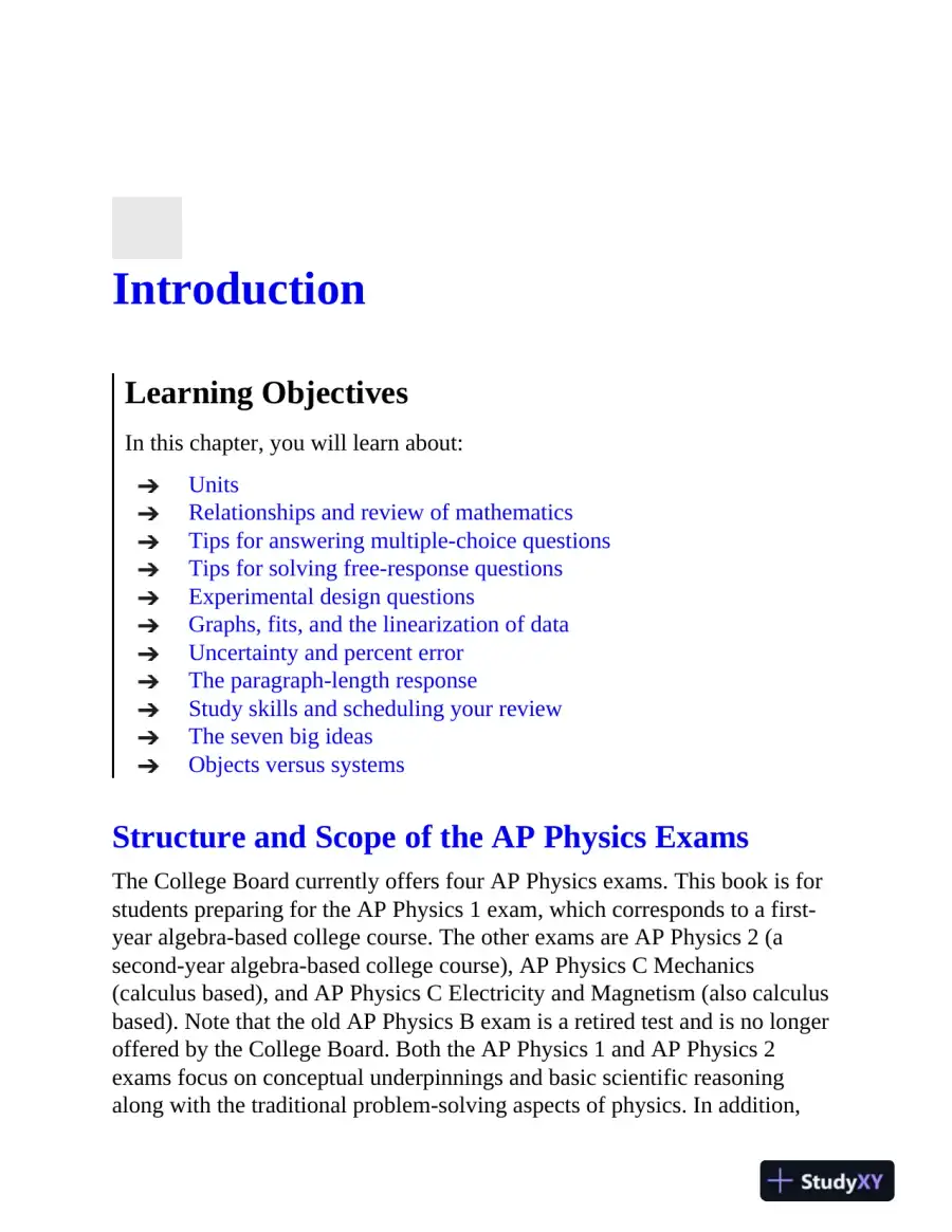 AP Physics 1 Premium, 2024: 4 Practice Tests + Comprehensive Review (2024), page 15