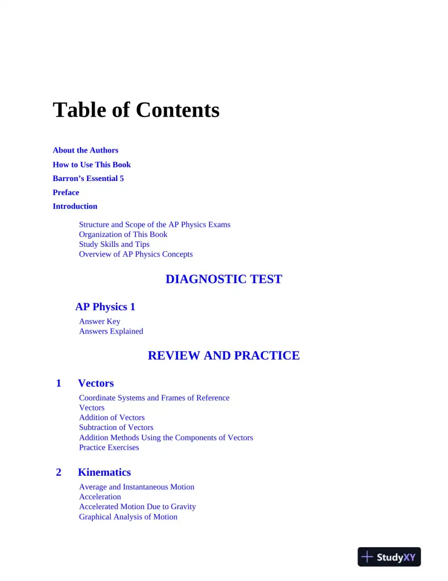 AP Physics 1 Premium, 2024: 4 Practice Tests + Comprehensive Review (2024), page 7