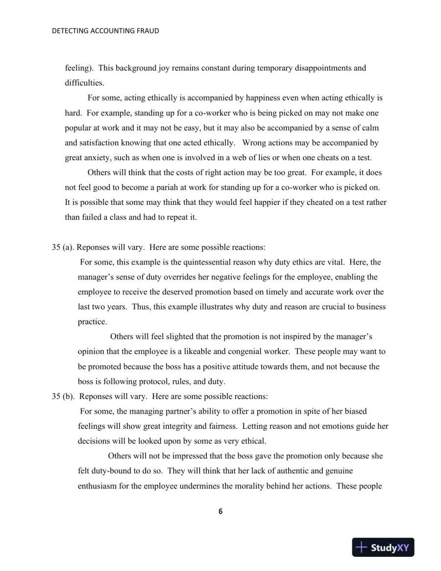 Solution Manual for Detecting Accounting Fraud: Analysis and Ethics Global Edition, 1st Edition, page 10