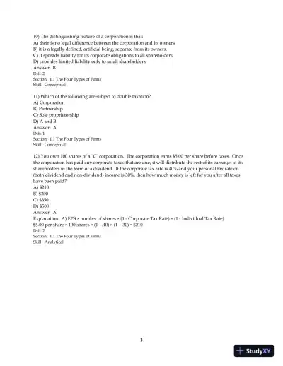 Corporate Finance, Global Second Edition Test Bank - Page 5 preview image