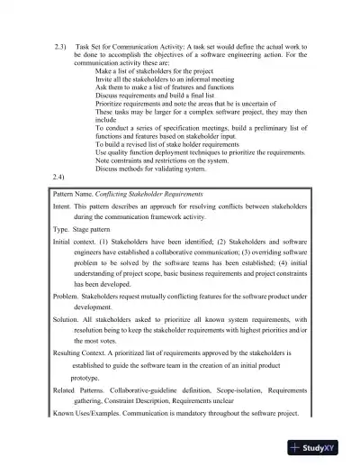 Solution Manual for Software Engineering: A Practitioner's Approach, 9th Edition - Page 6 preview image