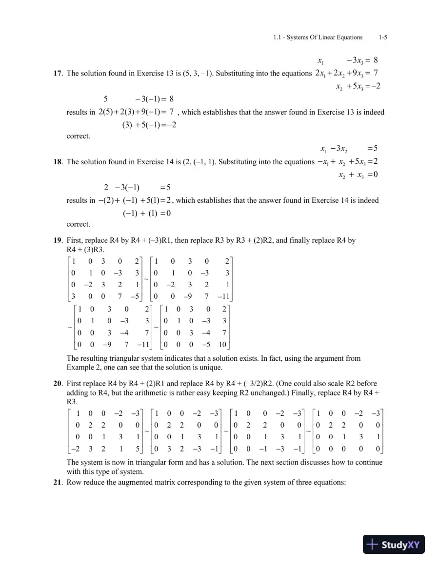 Solution Manual for Linear Algebra, 6th Edition, page 11