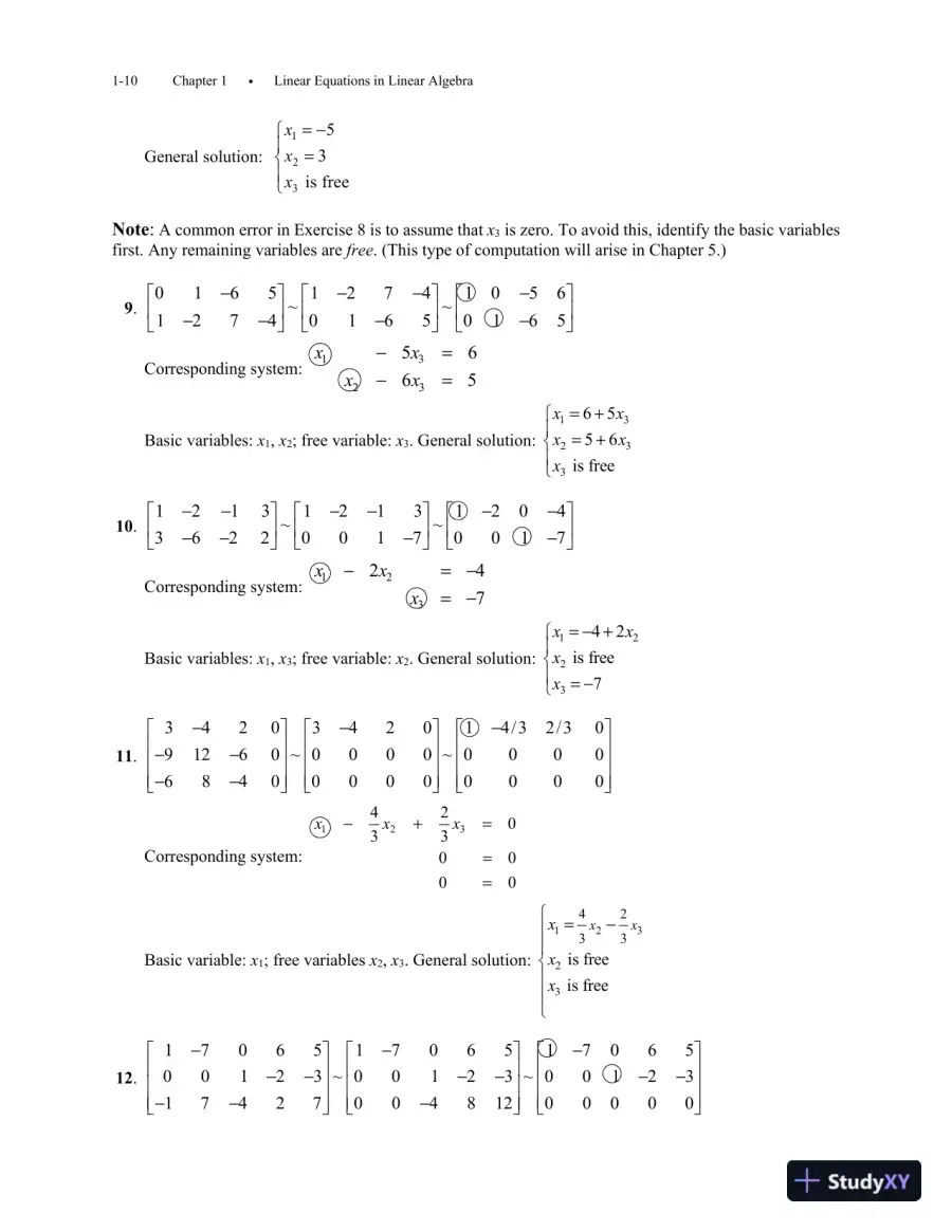 Solution Manual for Linear Algebra, 6th Edition, page 16