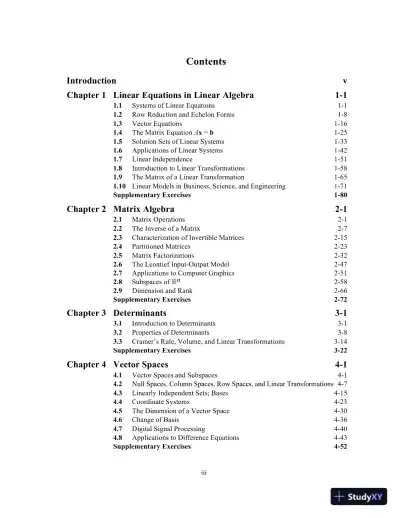 Solution Manual for Linear Algebra, 6th Edition - Page 3 preview image