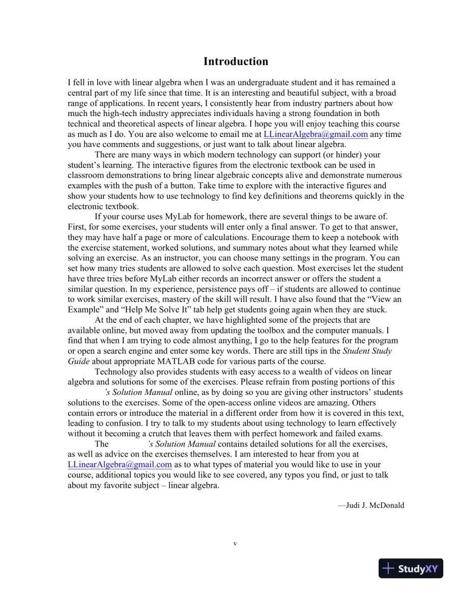 Solution Manual for Linear Algebra, 6th Edition, page 5