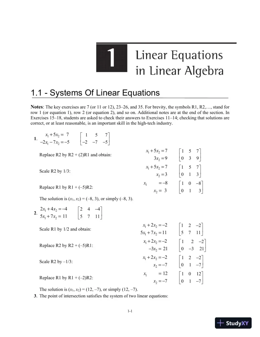 Solution Manual for Linear Algebra, 6th Edition, page 7