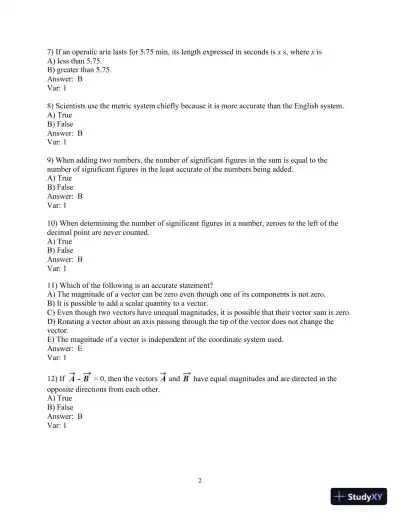 Test Bank For University Physics, 13th Edition - Page 3 preview image