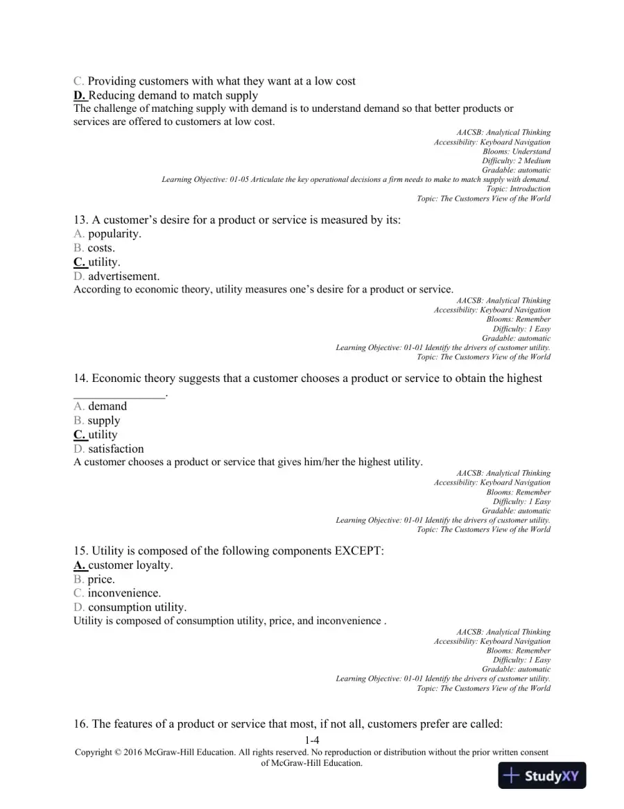 Operations Management, 1e (Mcgraw-hill Education Operations and Decision Sciences) 1st Edition Test Bank, page 5
