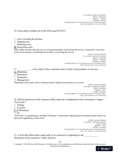 Operations Management, 1e (Mcgraw-hill Education Operations and Decision Sciences) 1st Edition Test Bank - Page 7 preview image