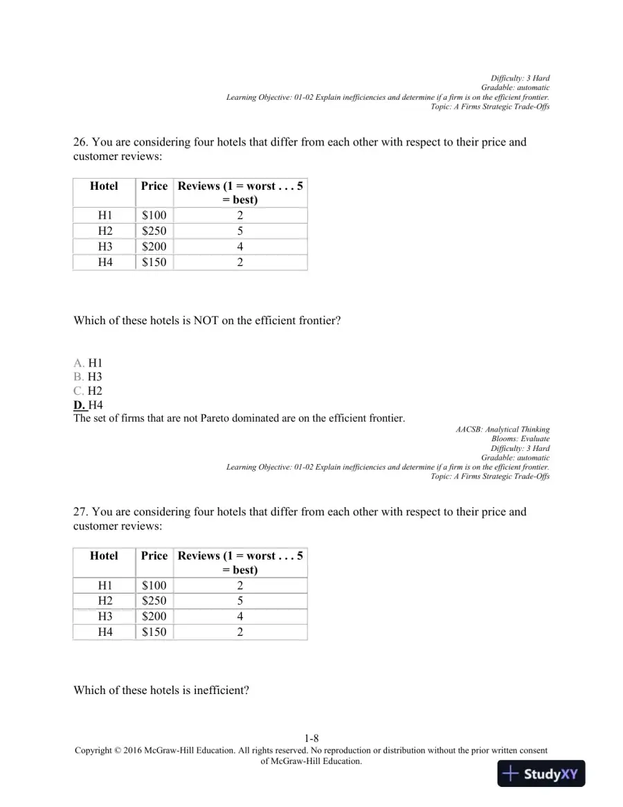 Operations Management, 1e (Mcgraw-hill Education Operations and Decision Sciences) 1st Edition Test Bank, page 9