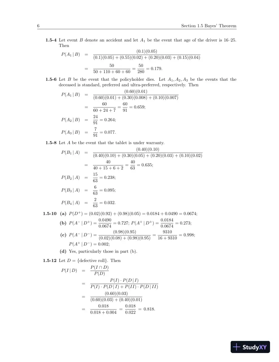 Solution Manual for Probability and Statistical Inference, 10th Edition, page 10