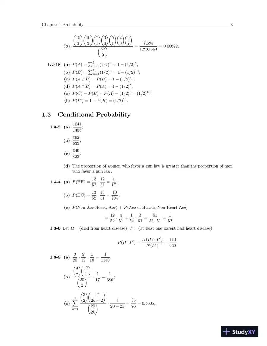 Solution Manual for Probability and Statistical Inference, 10th Edition, page 7