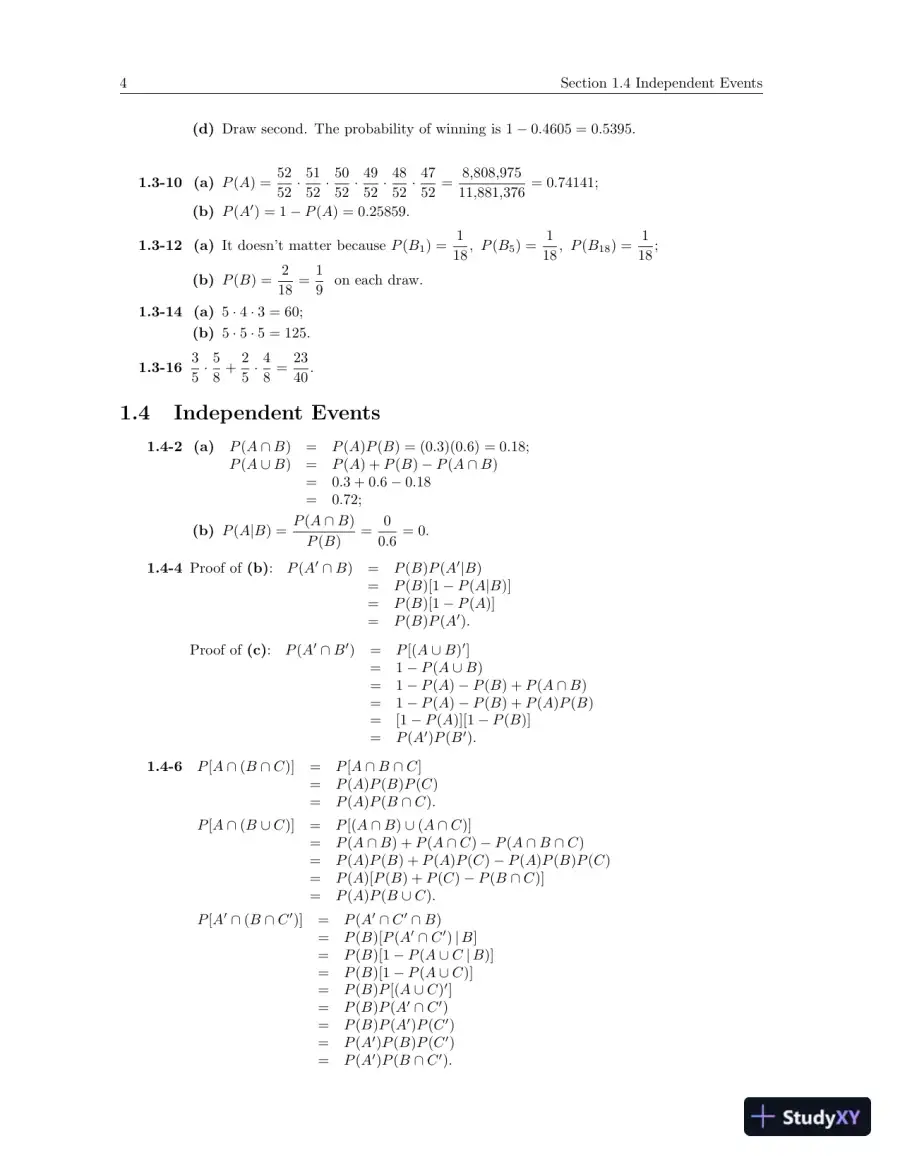 Solution Manual for Probability and Statistical Inference, 10th Edition, page 8
