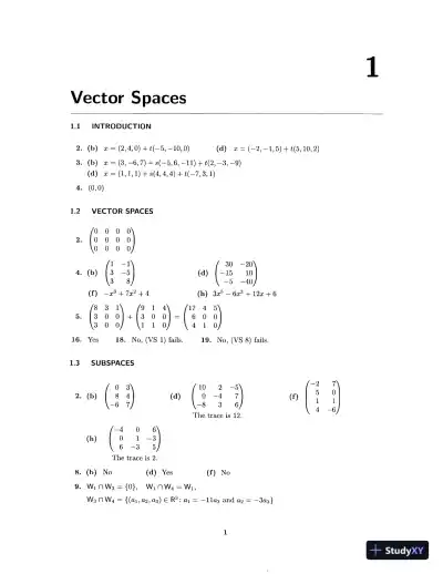 Solution Manual For Linear Algebra, 4th Edition - Page 5 preview image