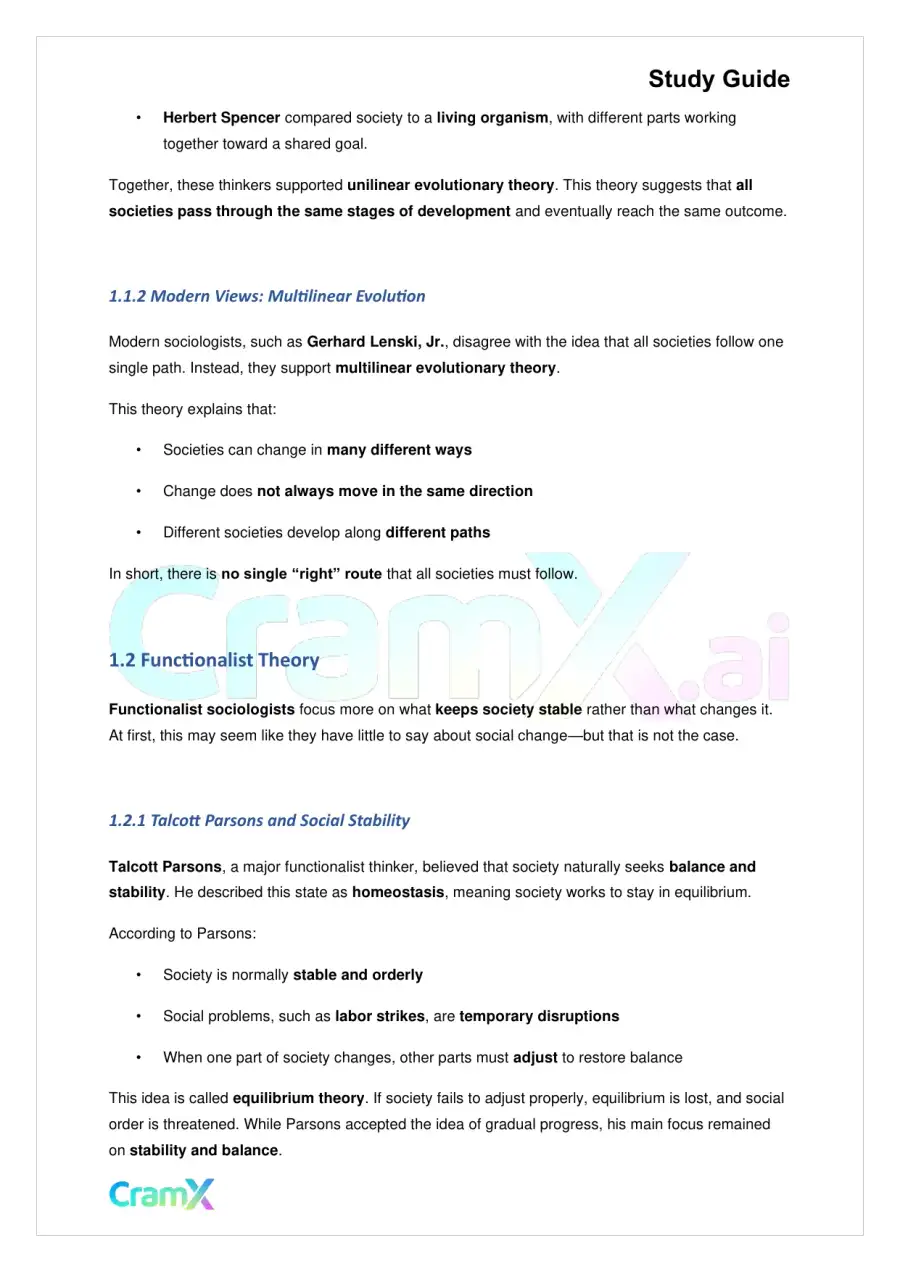 Sociology - Social Change and Movements, page 2