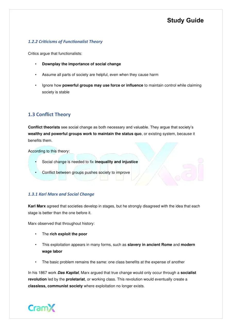 Sociology - Social Change and Movements, page 3