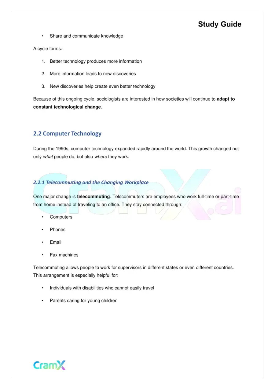Sociology - Social Change and Movements, page 5