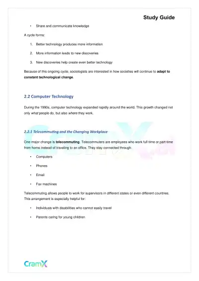 Sociology - Social Change and Movements - Page 5 preview image