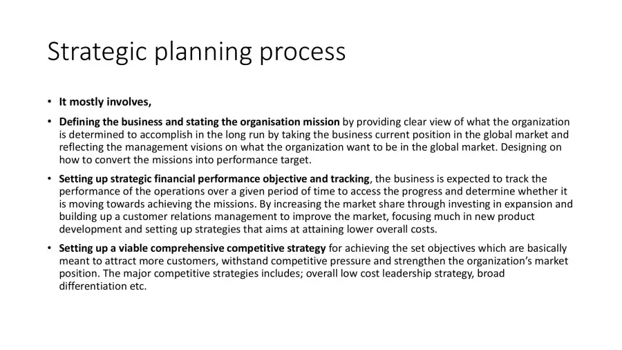 The Strategic Planning Process, page 2