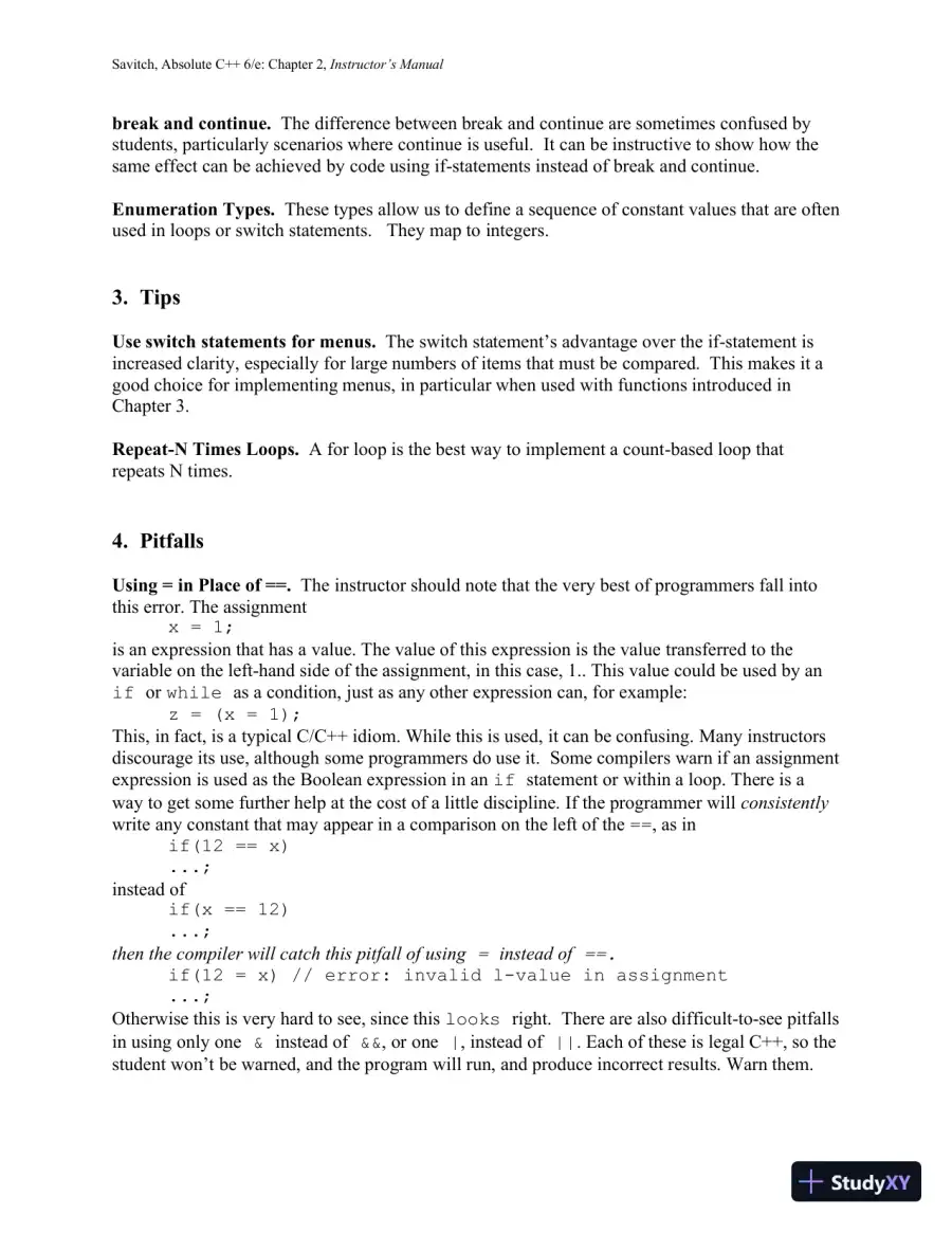 Solution Manual for Absolute C++, 6th Edition, page 26