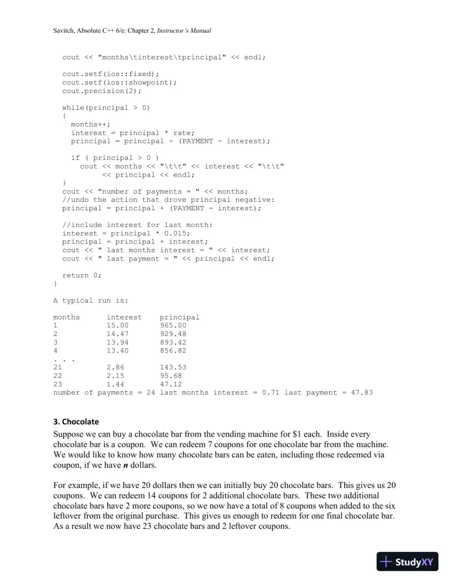Solution Manual for Absolute C++, 6th Edition, page 29