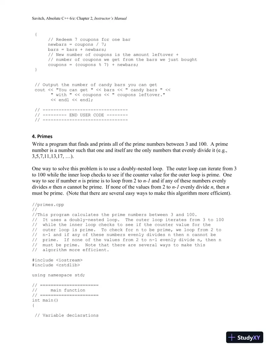Solution Manual for Absolute C++, 6th Edition, page 31