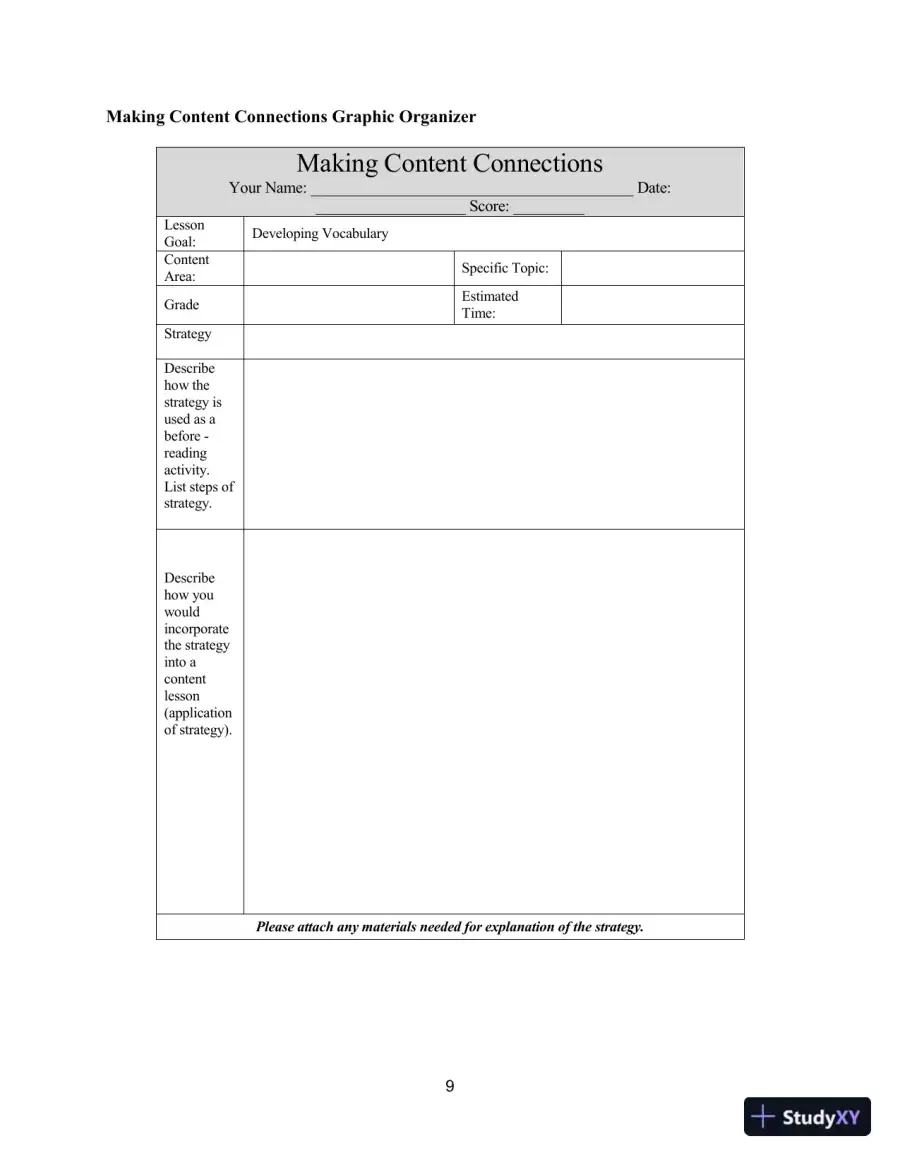 Test Bank for Improving Adolescent Literacy: Content Area Strategies At Work, 5th Edition, page 12