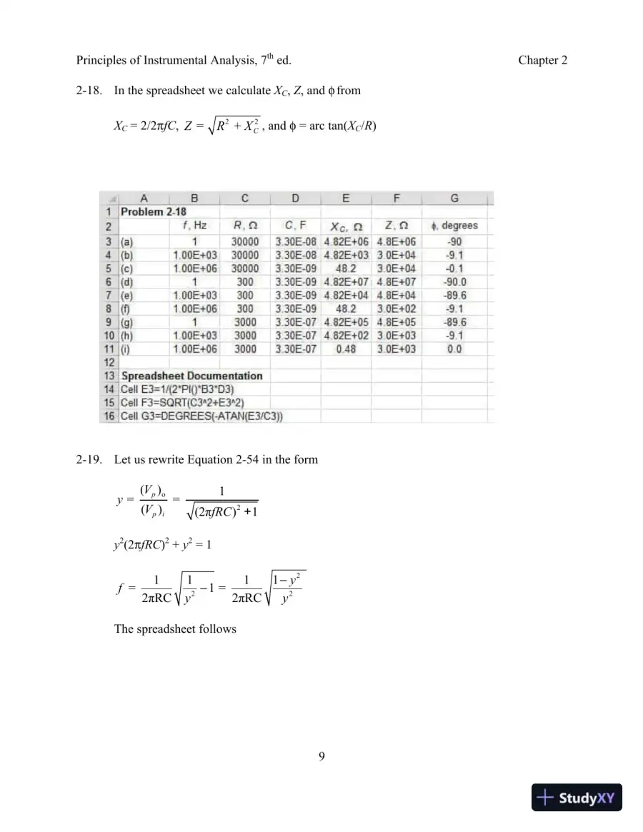 Solution Manual For Principles of Instrumental Analysis, 7th Edition, page 14