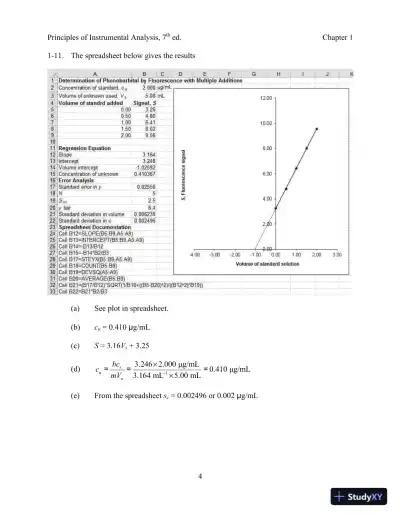 Solution Manual For Principles of Instrumental Analysis, 7th Edition - Page 5 preview image