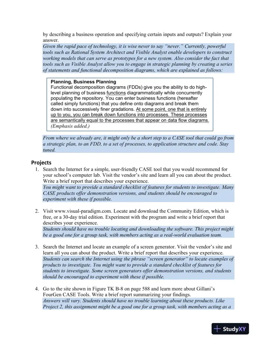 Systems Analysis And Desig, 10th Edition Solution Manual, page 11