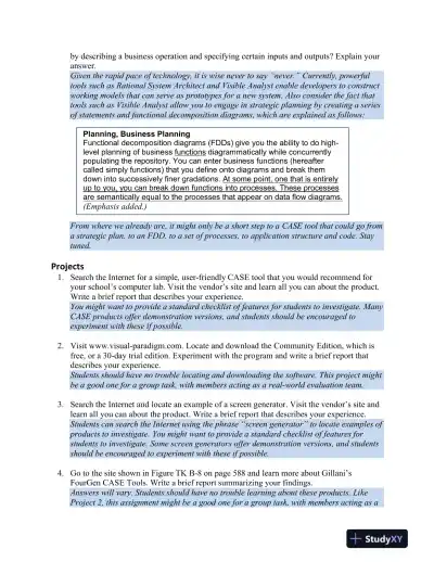 Systems Analysis And Desig, 10th Edition Solution Manual - Page 11 preview image