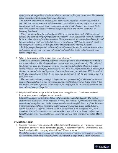 Systems Analysis And Desig, 10th Edition Solution Manual - Page 16 preview image
