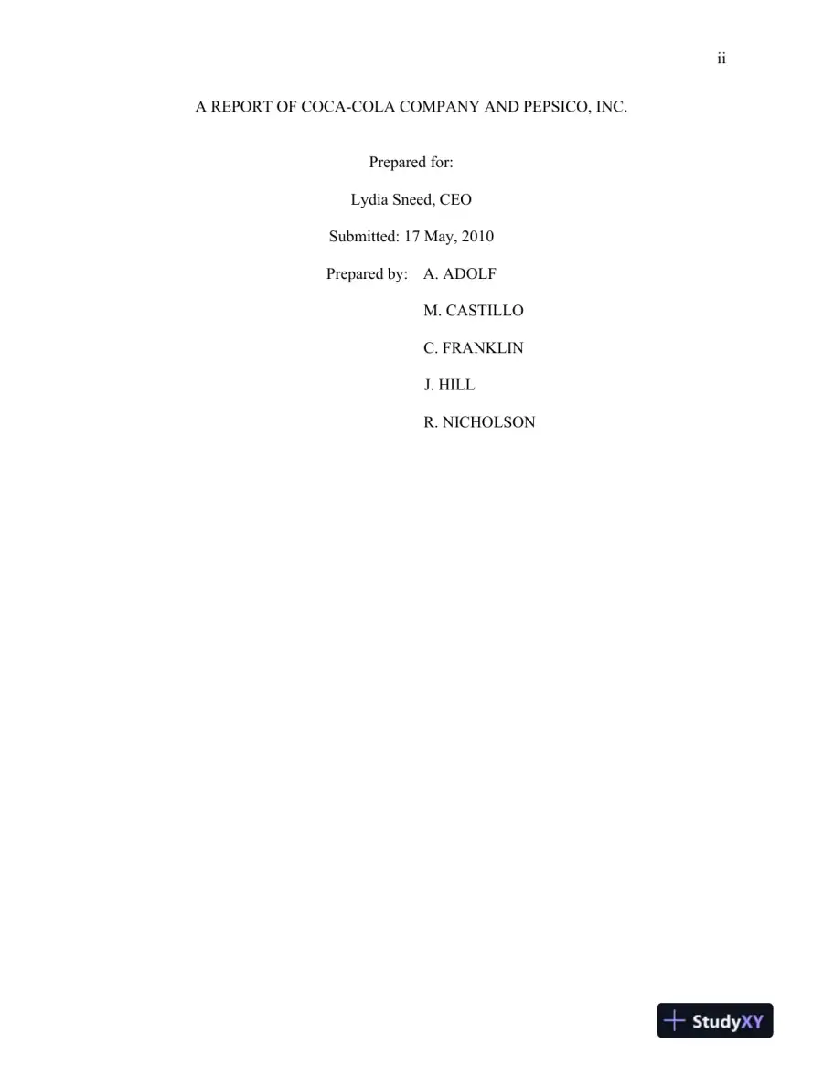 ACC/400 Week 4: Interpreting Financial Statements Report, page 5