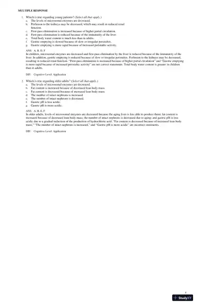 Test Bank for Lilley's Pharmacology for Canadian Health Care Practice, 4th Edition (Chapters 1-58) - Page 11 preview image