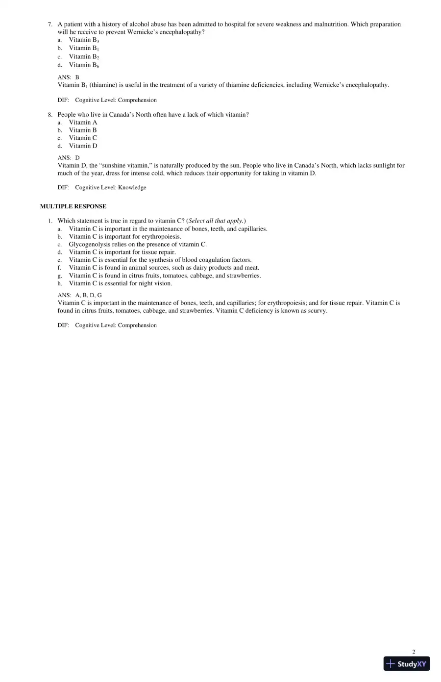 Test Bank for Lilley's Pharmacology for Canadian Health Care Practice, 4th Edition (Chapters 1-58), page 20