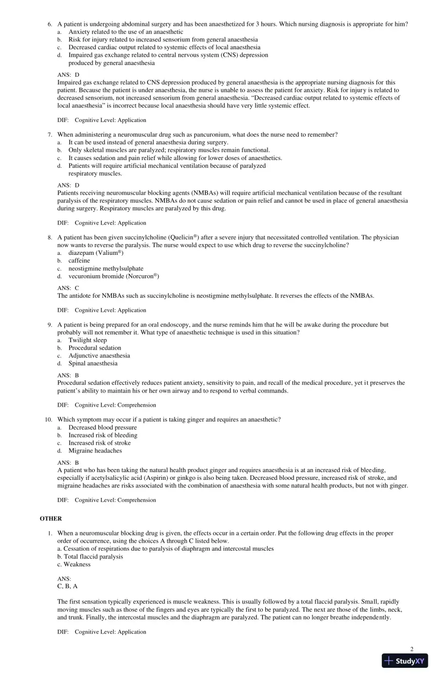 Test Bank for Lilley's Pharmacology for Canadian Health Care Practice, 4th Edition (Chapters 1-58), page 29