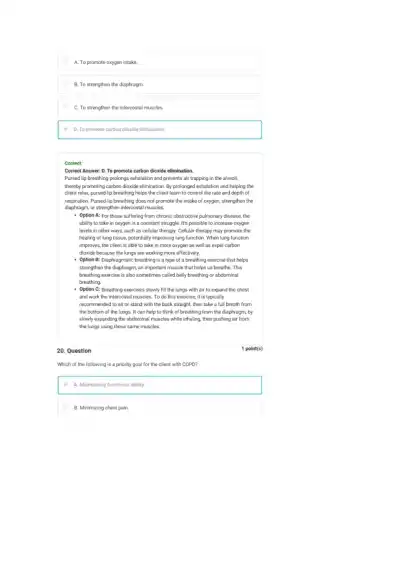 Comprehensive Respiratory System Disorders NCLEX C - Page 18 preview image