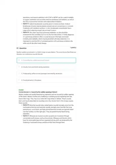 Comprehensive Respiratory System Disorders NCLEX C - Page 34 preview image