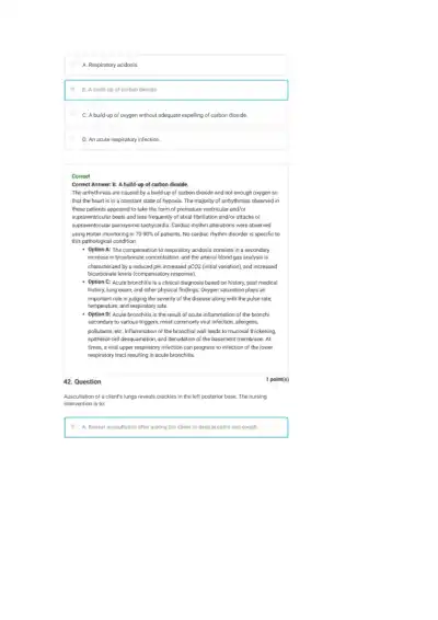 Comprehensive Respiratory System Disorders NCLEX C - Page 38 preview image