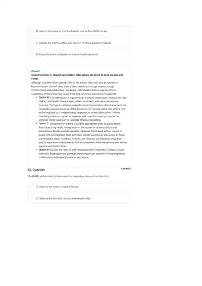 Comprehensive Respiratory System Disorders NCLEX C - Page 39 preview image